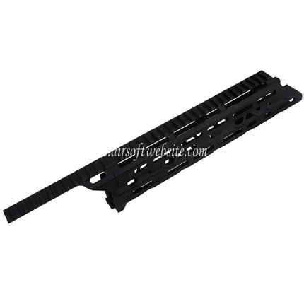 5KU Lang Monolithic M-Lok Handschutz Schienen System Geeignet für Tokyo Marui Saiga-12K Serie Schrotflinte Airsoft Schwarz
