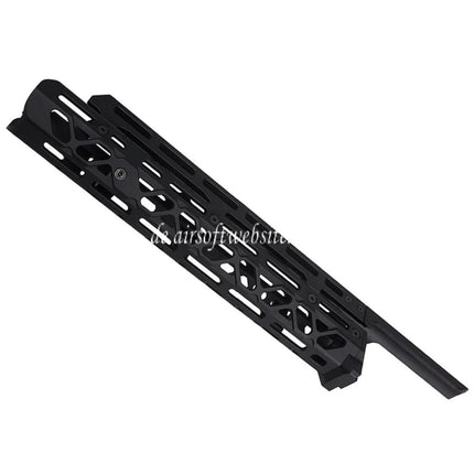 5KU Lang Monolithic M-Lok Handschutz Schienen System Geeignet für Tokyo Marui Saiga-12K Serie Schrotflinte Airsoft Schwarz
