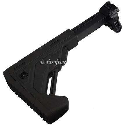 E&C 5-Positions Einziehbarer Klappschaft Geeignet für 20mm Picatinny Schiene E&C SIG MPX MCX Serie Gewehre Airsoft