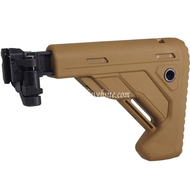 E&C 5-Positions Einziehbarer Klappschaft Geeignet für 20mm Picatinny Schiene E&C SIG MPX MCX Serie Gewehre Airsoft