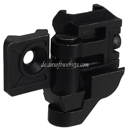 E&C Schaftscharnieradapter Geeignet für 20mm Picatinny Schiene E&C SIG MPX MCX Serie Gewehre Airsoft Schwarz