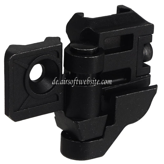 E&C Schaftscharnieradapter Geeignet für 20mm Picatinny Schiene E&C SIG MPX MCX Serie Gewehre Airsoft Schwarz