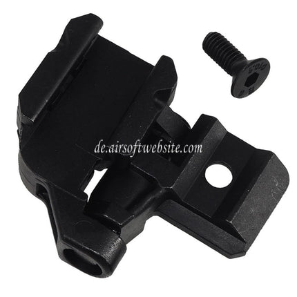 E&C Schaftscharnieradapter Geeignet für 20mm Picatinny Schiene E&C SIG MPX MCX Serie Gewehre Airsoft Schwarz