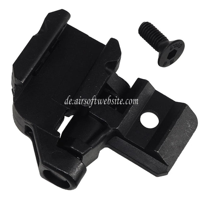 E&C Schaftscharnieradapter Geeignet für 20mm Picatinny Schiene E&C SIG MPX MCX Serie Gewehre Airsoft Schwarz