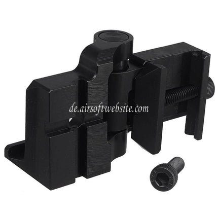 5KU Schaftscharnieradapter Geeignet für 20mm Picatinny Schiene PT-1 PT-3 Serie Klappschaft Schwarz