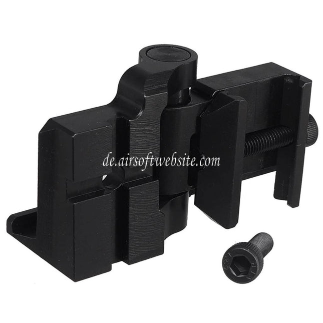 5KU Schaftscharnieradapter Geeignet für 20mm Picatinny Schiene PT-1 PT-3 Serie Klappschaft Schwarz