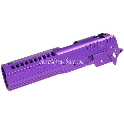 5KU CNC Aluminum LimCat Custom Stil Mitte Rahmen Schlitten Set Geeignet für Tokyo Marui Hi-Capa 5.1 Serie GBB Pistolen Airsoft