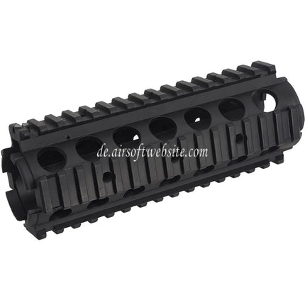 Airsoft Website 170mm CNC Aluminum KAC Stil M4A1 M4CQB RAS Handschutz Schienen System mit Schienenabdeckung Geeignet für M4 M16 Serie AEG Gewehre Schwarz