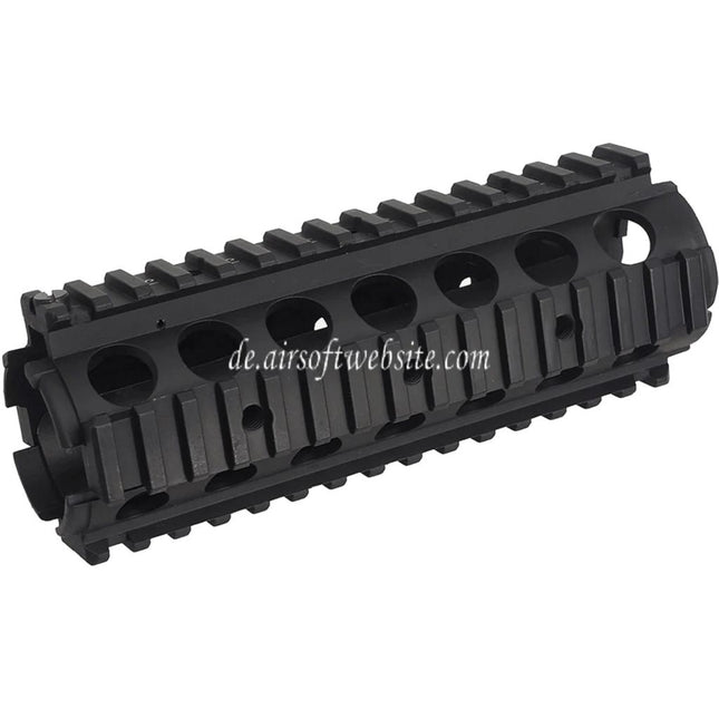 Airsoft Website 170mm CNC Aluminum KAC Stil M4A1 M4CQB RAS Handschutz Schienen System mit Schienenabdeckung Geeignet für M4 M16 Serie AEG Gewehre Schwarz
