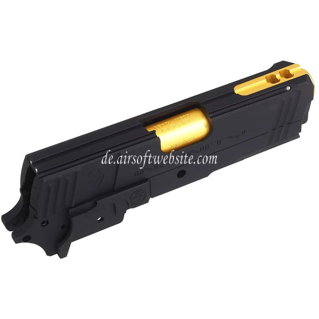 Bomber Airsoft CNC Aluminum SVI Infinity Tiki Stil Lauf Schlitten Mitte Rahmen Kit Set Geeignet für Tokyo Marui Hi-Capa 5.1 Serie GBB Pistolen