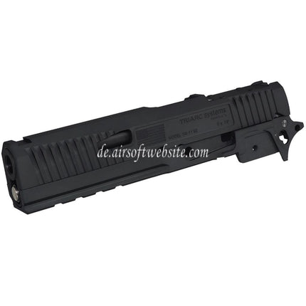 Bomber Airsoft CNC Aluminum TRIARC System Stil Lauf Schlitten Mitte Rahmen Kit Set Geeignet für Tokyo Marui Hi-Capa Serie GBB Pistolen Titangrau