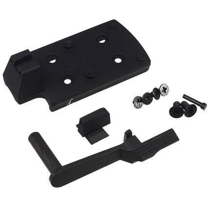 Bomber Airsoft CNC Aluminum TRIARC System Stil Lauf Schlitten Mitte Rahmen Kit Set Geeignet für Tokyo Marui Hi-Capa Serie GBB Pistolen Titangrau