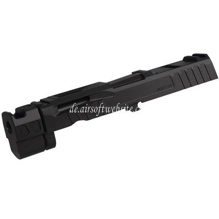 Bomber Airsoft CNC Edelstahl P320 NOS Stil Lauf mit Kompensator Schlitten Set Geeignet für SIG Air VFC M17 M18 Serie GBB Pistolen