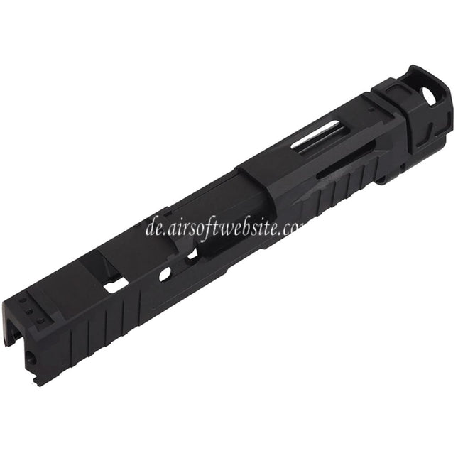 Bomber Airsoft CNC Edelstahl P320 NOS Stil Lauf mit Kompensator Schlitten Set Geeignet für SIG Air VFC M17 M18 Serie GBB Pistolen