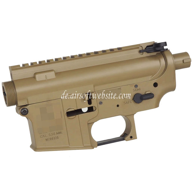 E&C Stallion Stil Metallgehäuse Obere Untere Empfänger Geeignet für E&C Tokyo Marui M4 M16 Serie AEG Gewehre Airsoft Dark Earth
