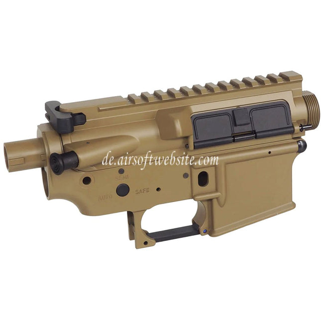 E&C Stallion Stil Metallgehäuse Obere Untere Empfänger Geeignet für E&C Tokyo Marui M4 M16 Serie AEG Gewehre Airsoft Dark Earth