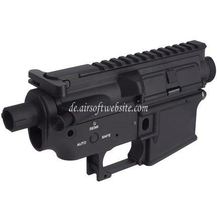 E&C QD Schnellverschluss System Metallgehäuse Obere Untere Empfänger Geeignet für E&C Tokyo Marui M4 M16 Serie AEG Gewehre Airsoft Schwarz