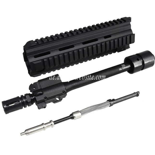 CYMA CGS HK416D Handschutz Schienen System Innere äußere Lauf Vordersatz Geeignet für CYMA CGS HK416 Serie GBB Gewehre Airsoft Schwarz