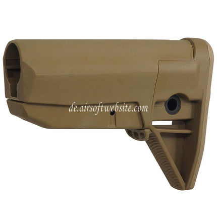 E&C Bravo MOD.0 Stil Einziehbarer Schaft Geeignet für AR M4 M16 Serie AEG Gewehre Airsoft