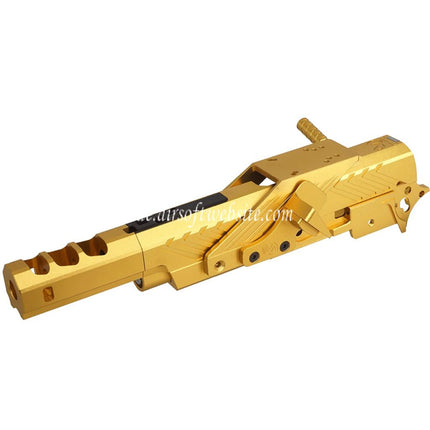 5KU CNC Aluminum Infinity IMM Stil Lauf Schlitten Mitte Rahmen Kit Komplett Set Geeignet für Tokyo Marui Hi-Capa Serie GBB Pistolen Airsoft