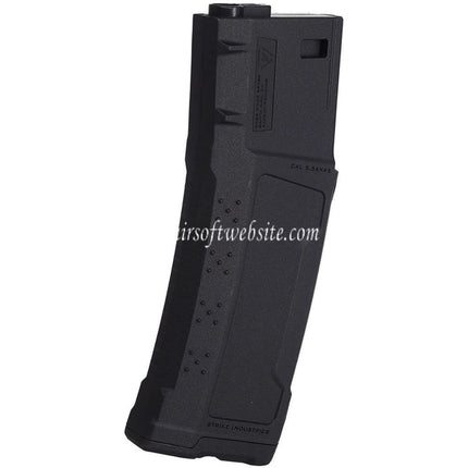 CYMA EMG Strike Industries 220rd Polymer Mid-Cap Magazin Geeignet für M4 M16 Serie AEG Gewehre Airsoft Schwarz