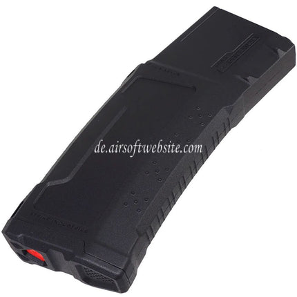 CYMA EMG Strike Industries 220rd Polymer Mid-Cap Magazin Geeignet für M4 M16 Serie AEG Gewehre Airsoft Schwarz