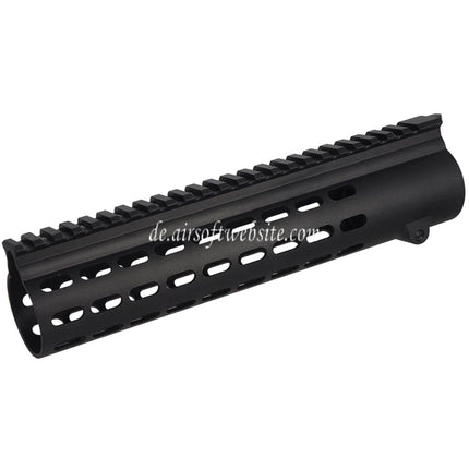 CYMA EMG Daniel Defense DD416 9.75 Zoll Free Float Handschutz Schienen System Geeignet für CYMA CGS HK416 416A5 Serie GBB Gewehre Airsoft Schwarz