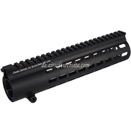 CYMA EMG Daniel Defense DD416 9.75 Zoll Free Float Handschutz Schienen System Geeignet für CYMA CGS HK416 416A5 Serie GBB Gewehre Airsoft Schwarz