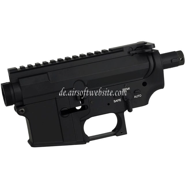 E&C MUR Stil QD Schnellverschluss System Metallgehäuse Obere Untere Empfänger Geeignet für E&C Tokyo Marui M4 M16 Serie AEG Gewehre Airsoft Schwarz
