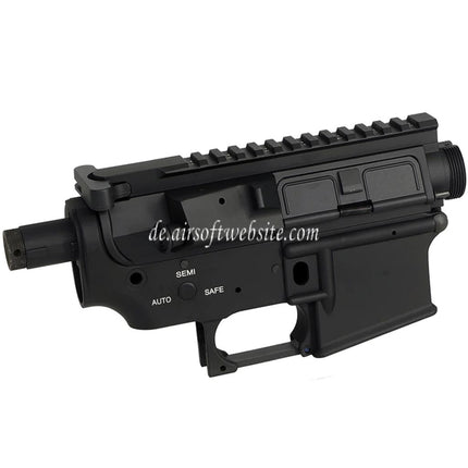 E&C MUR Stil QD Schnellverschluss System Metallgehäuse Obere Untere Empfänger Geeignet für E&C Tokyo Marui M4 M16 Serie AEG Gewehre Airsoft Schwarz
