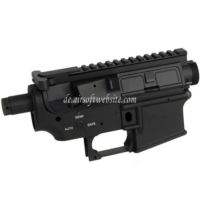 E&C MUR Stil QD Schnellverschluss System Metallgehäuse Obere Untere Empfänger Geeignet für E&C Tokyo Marui M4 M16 Serie AEG Gewehre Airsoft Schwarz