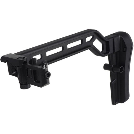 5KU Aluminum Taktische Picatinny Montage Modular Klappschaft mit Gummipolsterung Geeignet für 20mm Schiene Schaftadapter Gewehre Schwarz