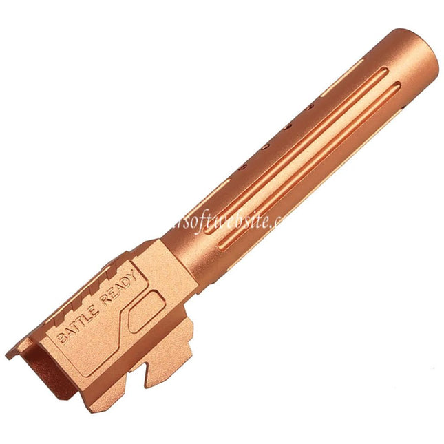 5KU CNC Aluminum BRA Stil Ported Außenlauf Geeignet für Tokyo Marui G17 Gen.3 Serie GBB Pistolen Airsoft