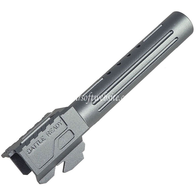 5KU CNC Aluminum BRA Stil Ported Außenlauf Geeignet für Tokyo Marui G17 Gen.3 Serie GBB Pistolen Airsoft