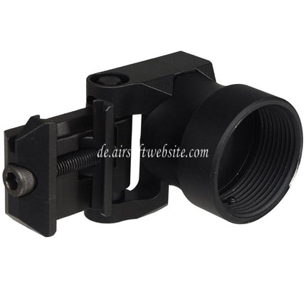 5KU Klappbarer Schaftrohradapter Geeignet für 20mm Picatinny M1913 Schienenschnittstelle Schwarz