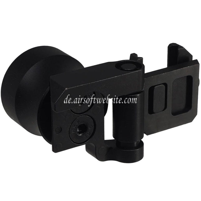 5KU Klappbarer Schaftrohradapter Geeignet für 20mm Picatinny M1913 Schienenschnittstelle Schwarz