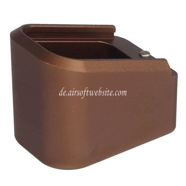 5KU CNC Aluminum Combat Master Magazinbodenplatte Geeignet für Tokyo Marui G17 Gen5 MOS Serie GBB Pistolen Magazin