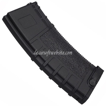 CYMA 190rd Pull-Tab Polymer Mid-Cap Magazin Geeignet für M4 M16 Serie AEG Gewehre Airsoft Schwarz