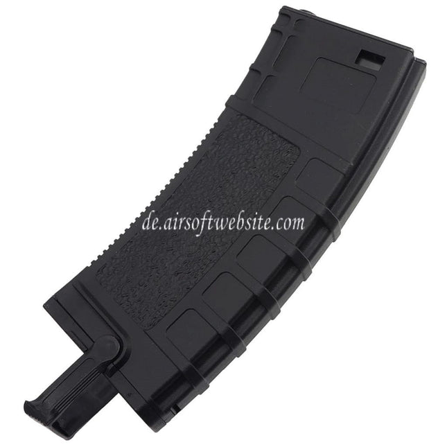 CYMA 90rd Pull-Tab Polymer Mid-Cap Magazin Geeignet für M4 M16 Serie AEG Gewehre Airsoft Schwarz