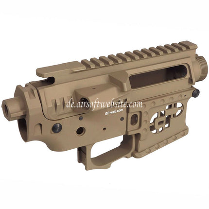 G&P Metallgehäuse Obere Untere Signature Empfänger Geeignet für G&P F.R.S. Serie Tokyo Marui M4 M16 Serie AEG Gewehre Airsoft