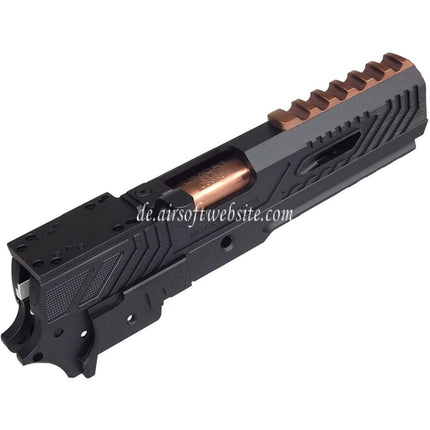 5KU CNC Aluminum Limcat Wildcat Tracker Carry Optik Lauf Schlitten Mitte Rahmen Kit Geeignet für Tokyo Marui Hi-Capa Serie GBB Pistolen Airsoft